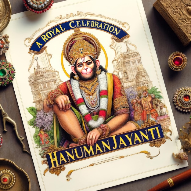 Foto hanuman jayanti celebra il servizio divino