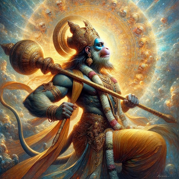 Hanuman Jayanti illustratie