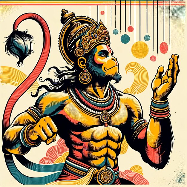 Hanuman Jayanti illustratie