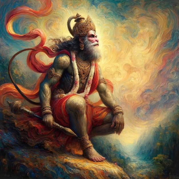 Photo hanuman jayanti illustration