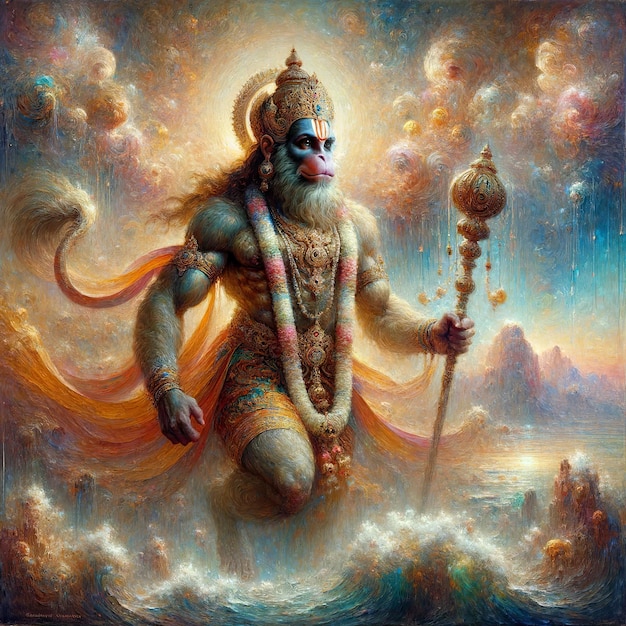 Photo hanuman jayanti illustration