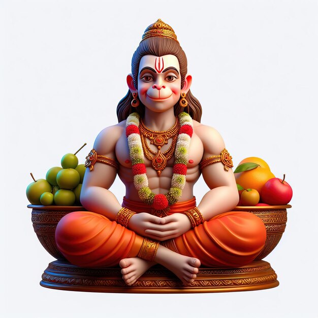 Photo hanuman with fruit