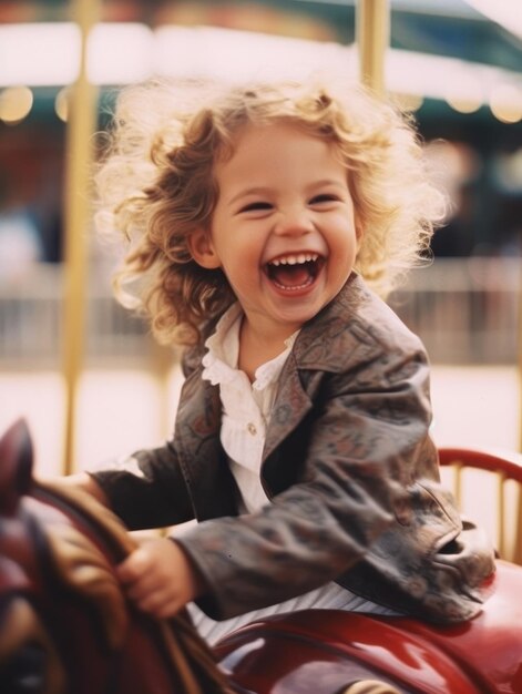 The happiest child on earth Cute baby smiling carefree