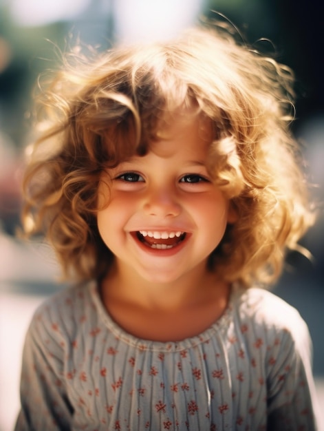 Foto il bambino più felice della terra bambino carino che sorride spensierato