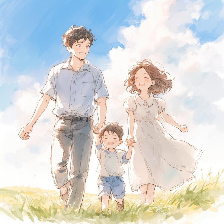 幸せ 家族 互いに愛し合う