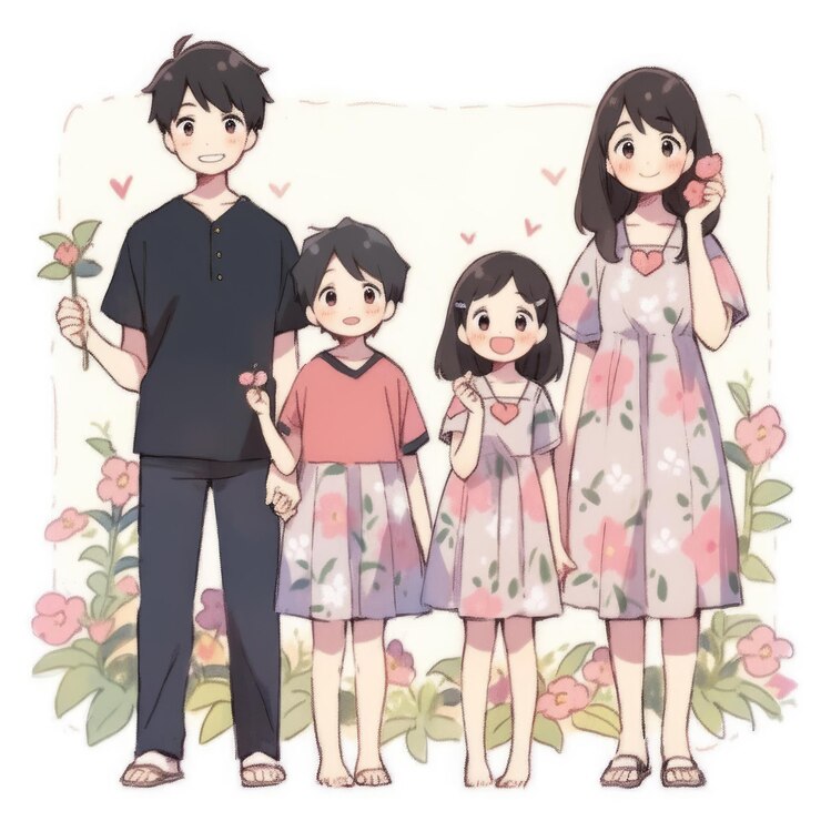 幸せ 家族 互いに愛し合う