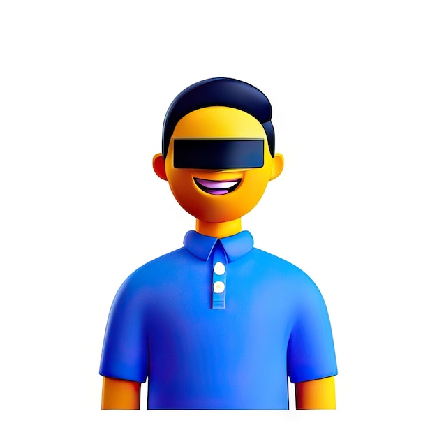 Happy 3d character