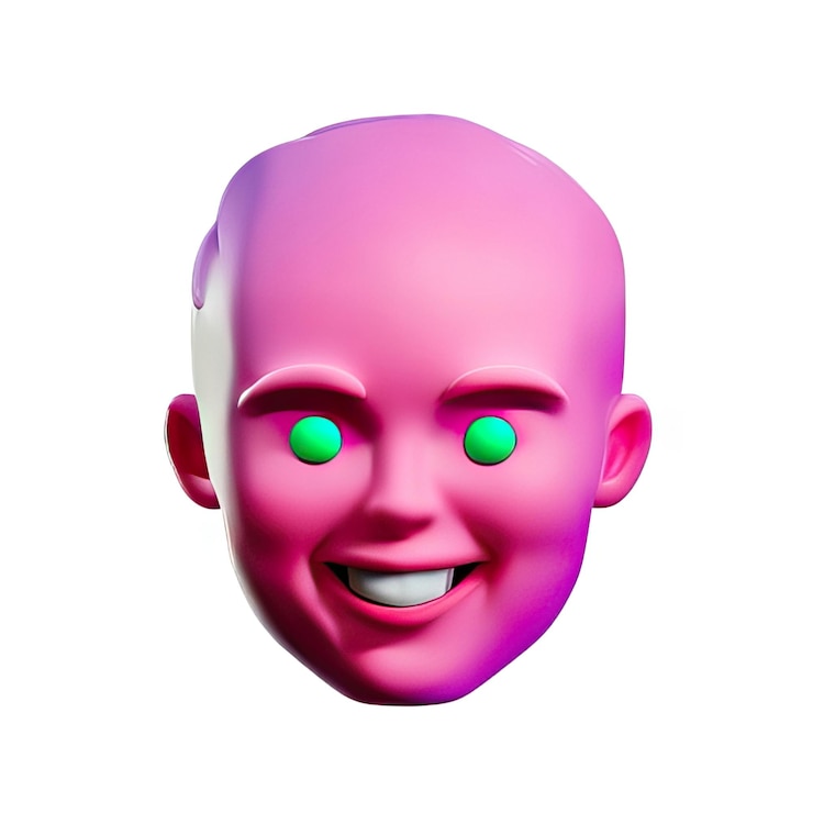 Photo happy 3d character