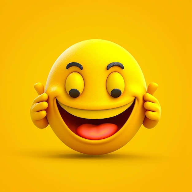 Happy 3d emoji faces