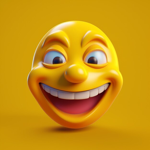 Happy 3d emoji faces