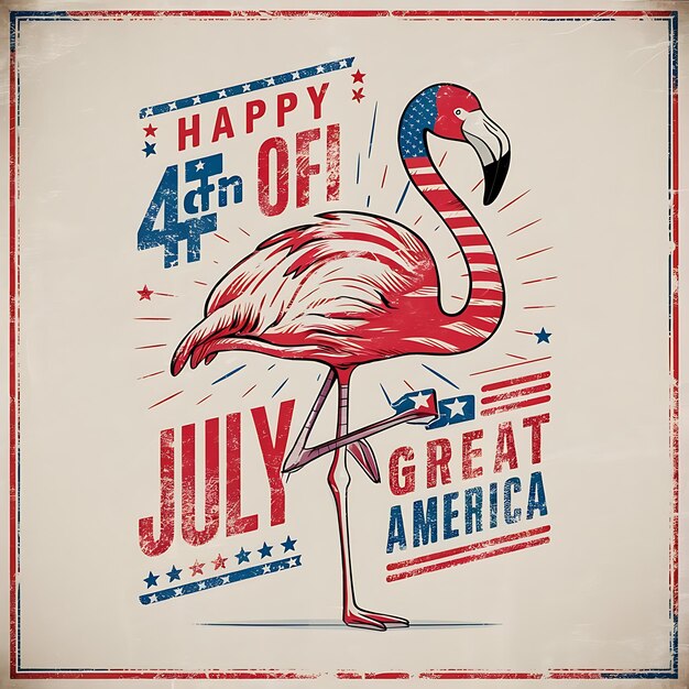 flamingo 4th of july