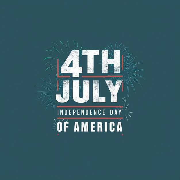 Photo happy 4th of july independence day usa banner template illustration generative ai