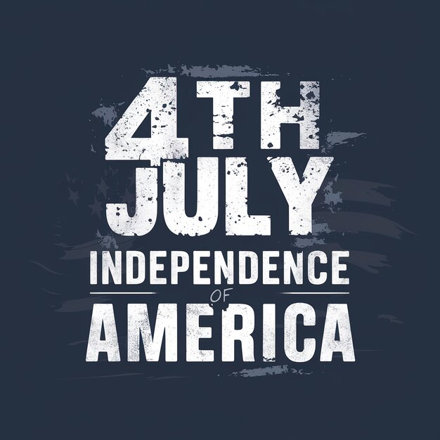 Photo happy 4th of july independence day usa banner template illustration generative ai