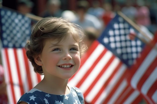 Happy 4th of July Independence Day USA flag A day of independence pride patriotism freedom and equality America US Declaration of Independence was adopted federal holiday