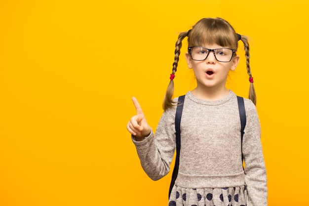 A happy active young kid posing