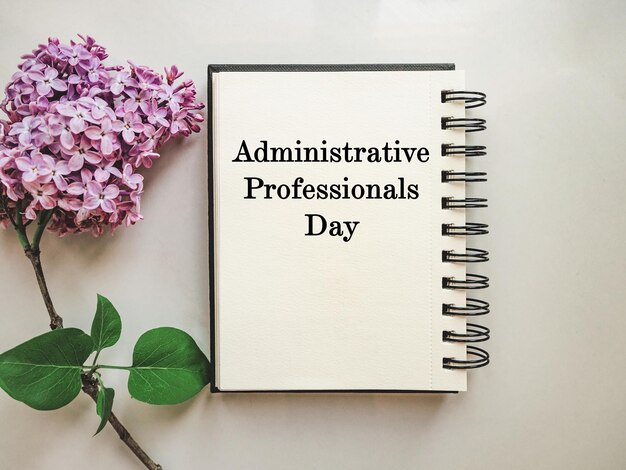 Happy Administrative Professionals Day Greeting Card Closeup