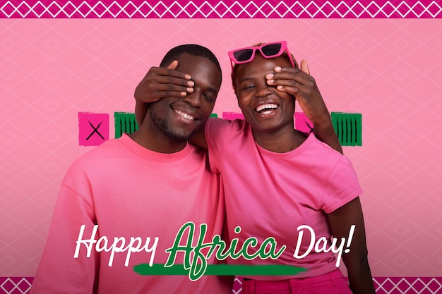 Happy africa day composition