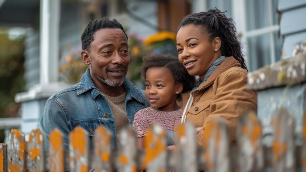 Happy AfricanAmerican Family Enjoying Time Together Outdoors