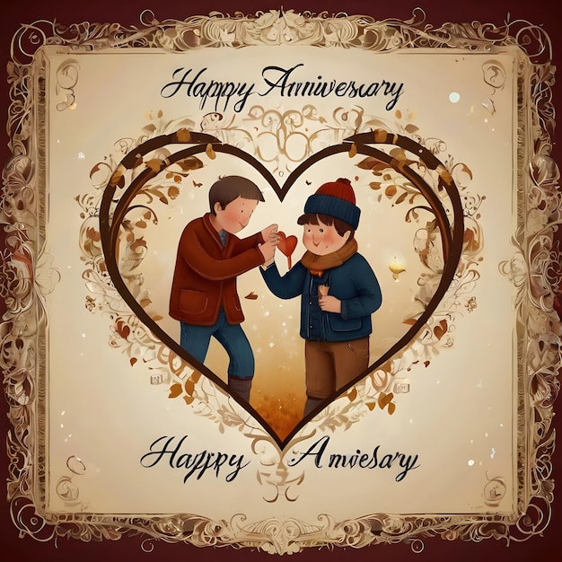 Photo happy anniversary celebration image