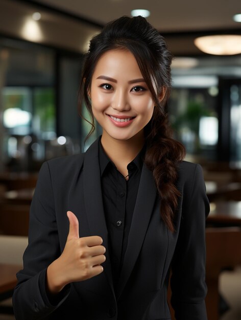 A Happy Asian Businesswomen