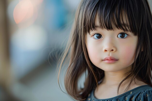 写真 幸せなアジアの可愛い子供 生成 ai