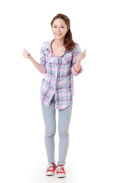 Happy Asian girl portrait