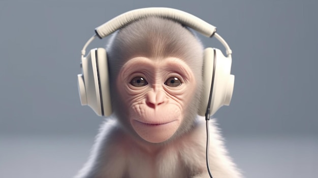 Monkey With Headphones Images – Browse 3,989 Stock Photos, Vectors, and  Video