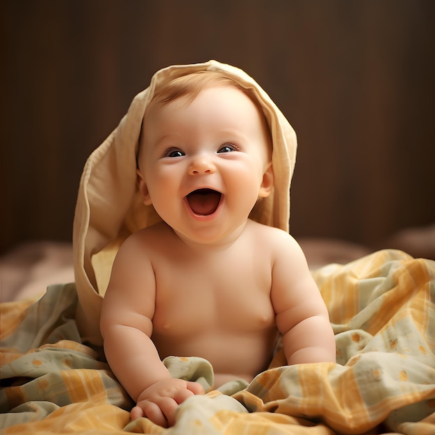 Happy baby photo