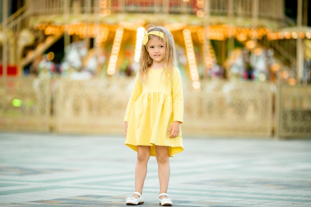 happy baby walking in the Park