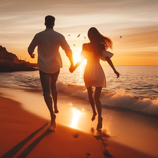 Happy Beach Couple