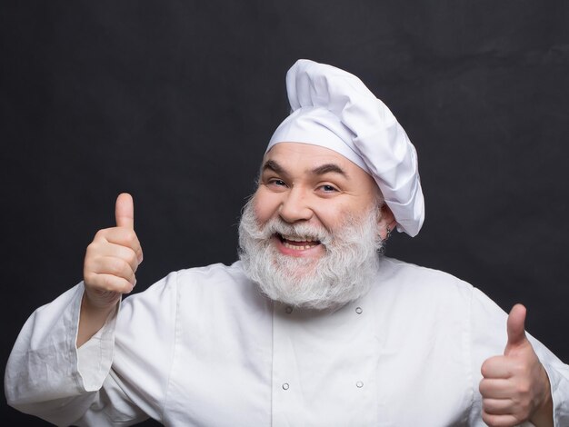 Happy bearded cook