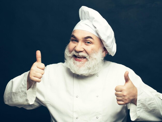 Happy bearded cook