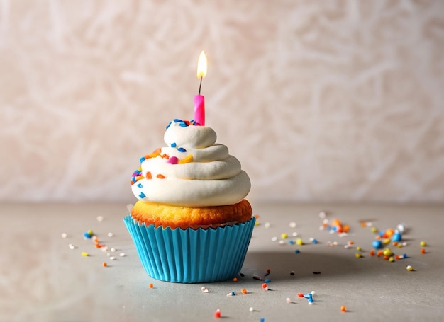 Happy birthday background with cake