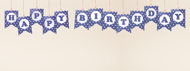 Photo happy birthday banner