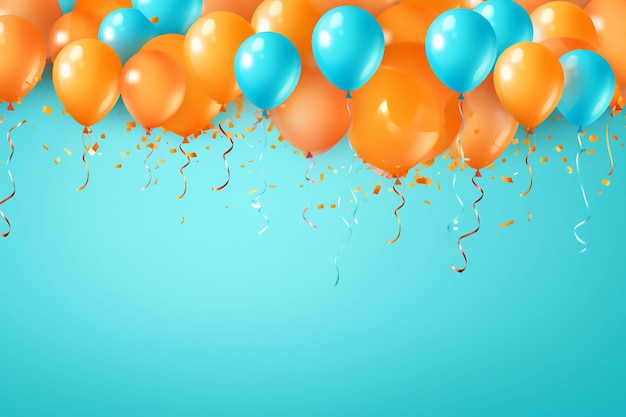 Happy Birthday celebration background AI generative