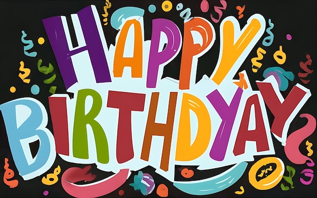 Photo happy birthday design clip art