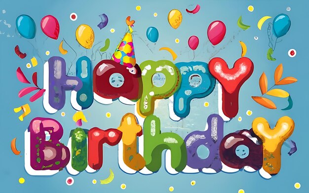 Photo happy birthday design clip art