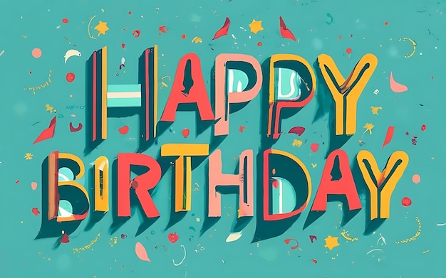 Photo happy birthday design clip art