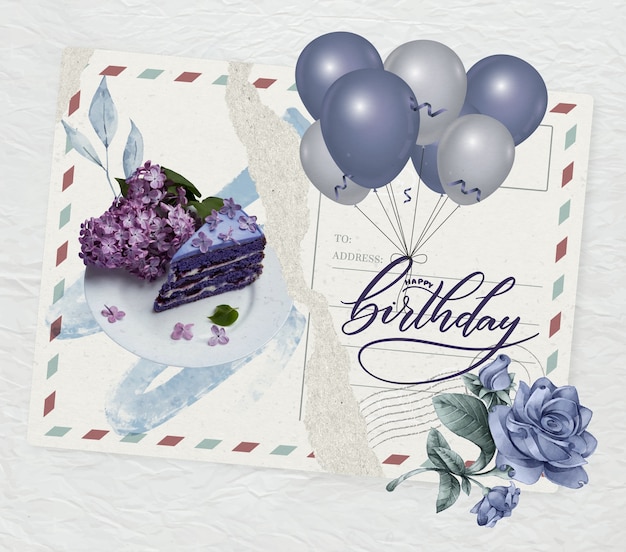 Happy birthday greeting card