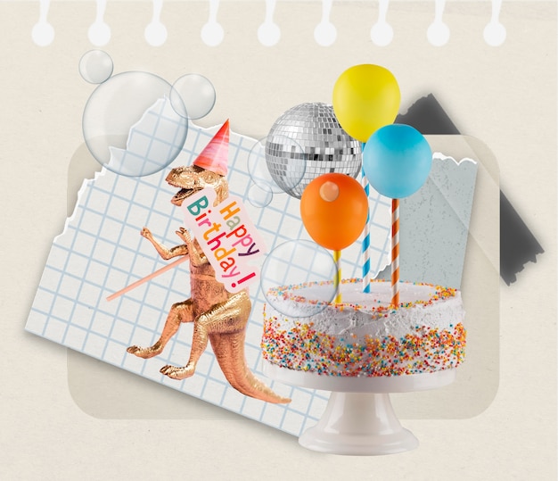 Happy birthday greeting card