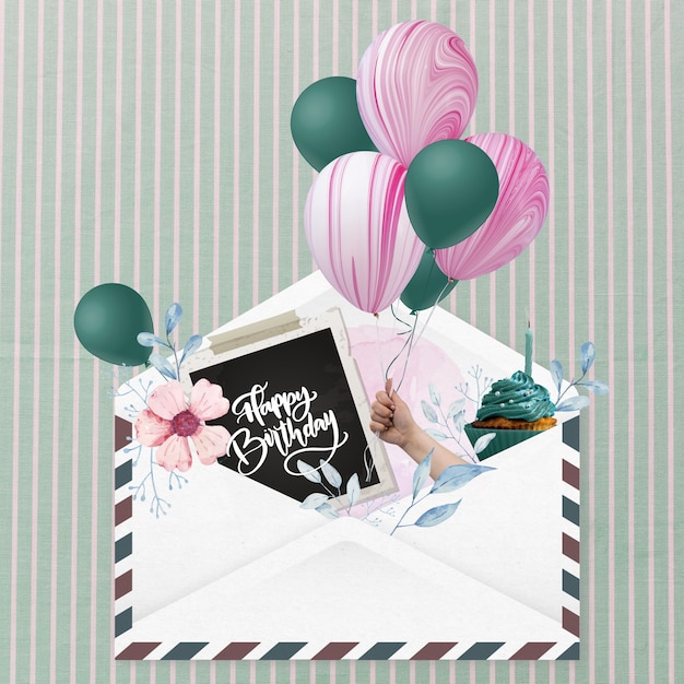 Happy birthday greeting card