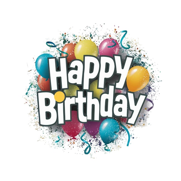 색 배경에 고립된 생일 축하 아이콘