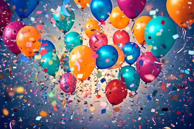Счастливого дня рождения Изображения воздушных шаров с конфетами