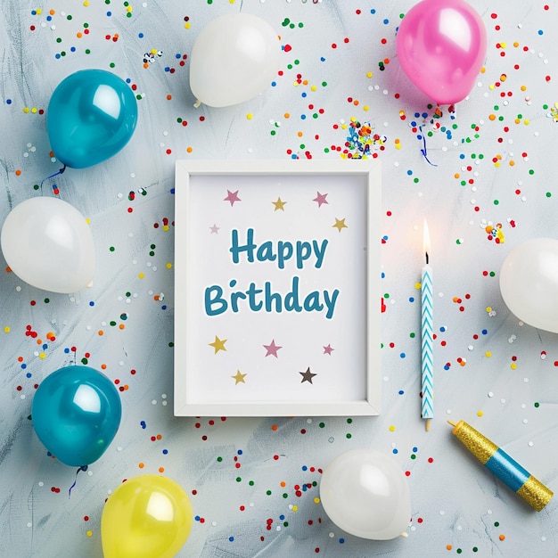 생일 파티 생일 텍스트 효과 생일 케이크