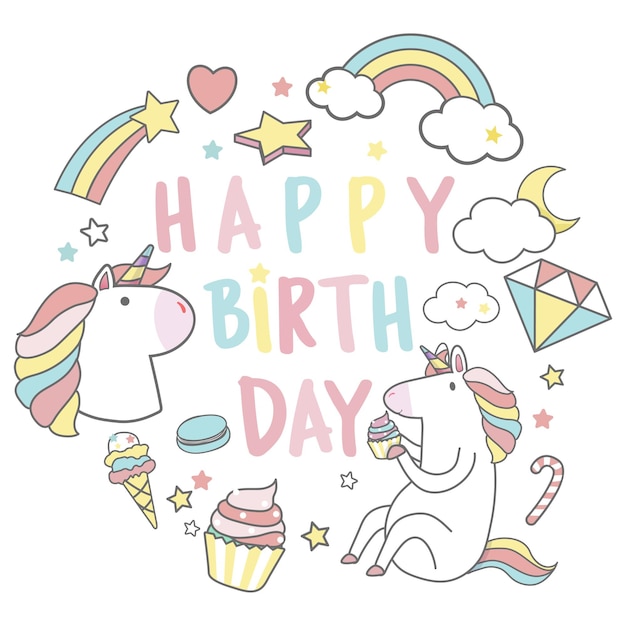 happy birthday png transparent background
