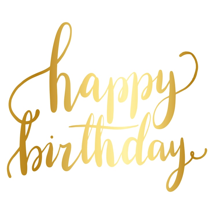 Photo happy birthday png word sticker typography transparent background