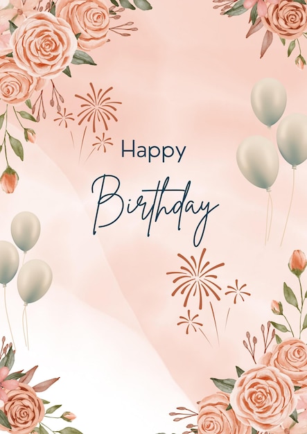快乐生日海报设计模板