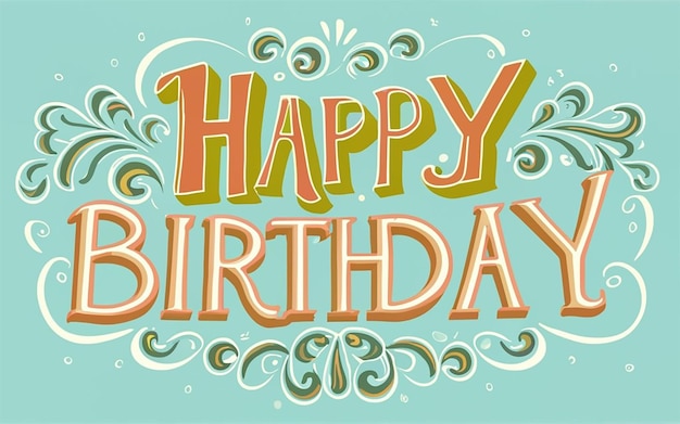 Happy birthday wish card template background