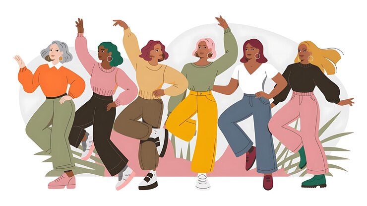 Photo happy black people group vector illustration