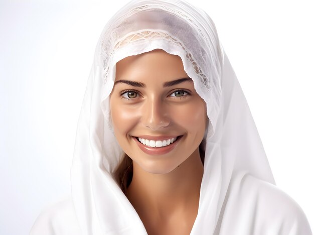 happy_bride_in_towels_posing_for_a_photo_on_a_white_background